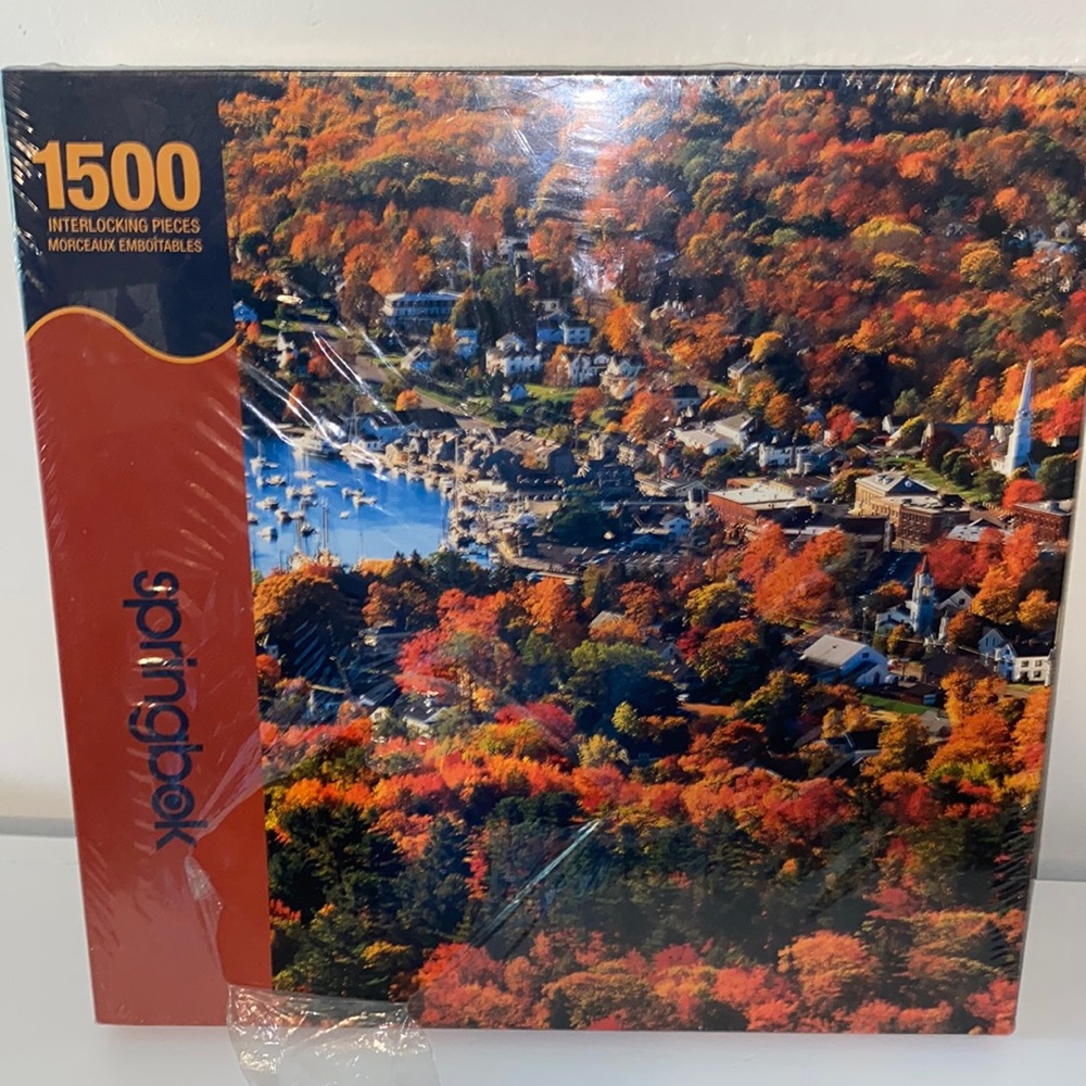 Springbok Autumn Harbor 1500 piece puzzle